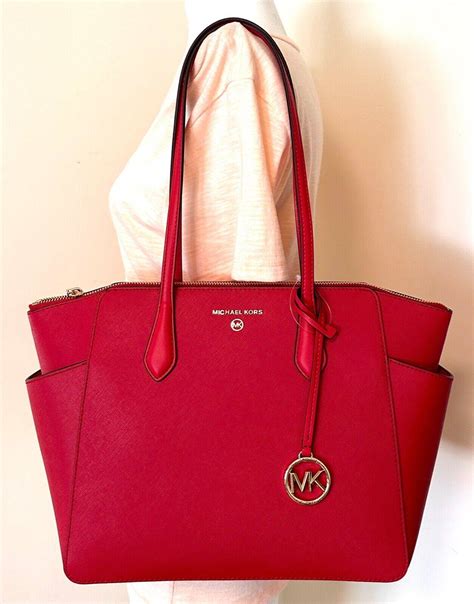 michael michael kors marilyn medium top-zip leather tote|Michael Kors marilyn tote bag.